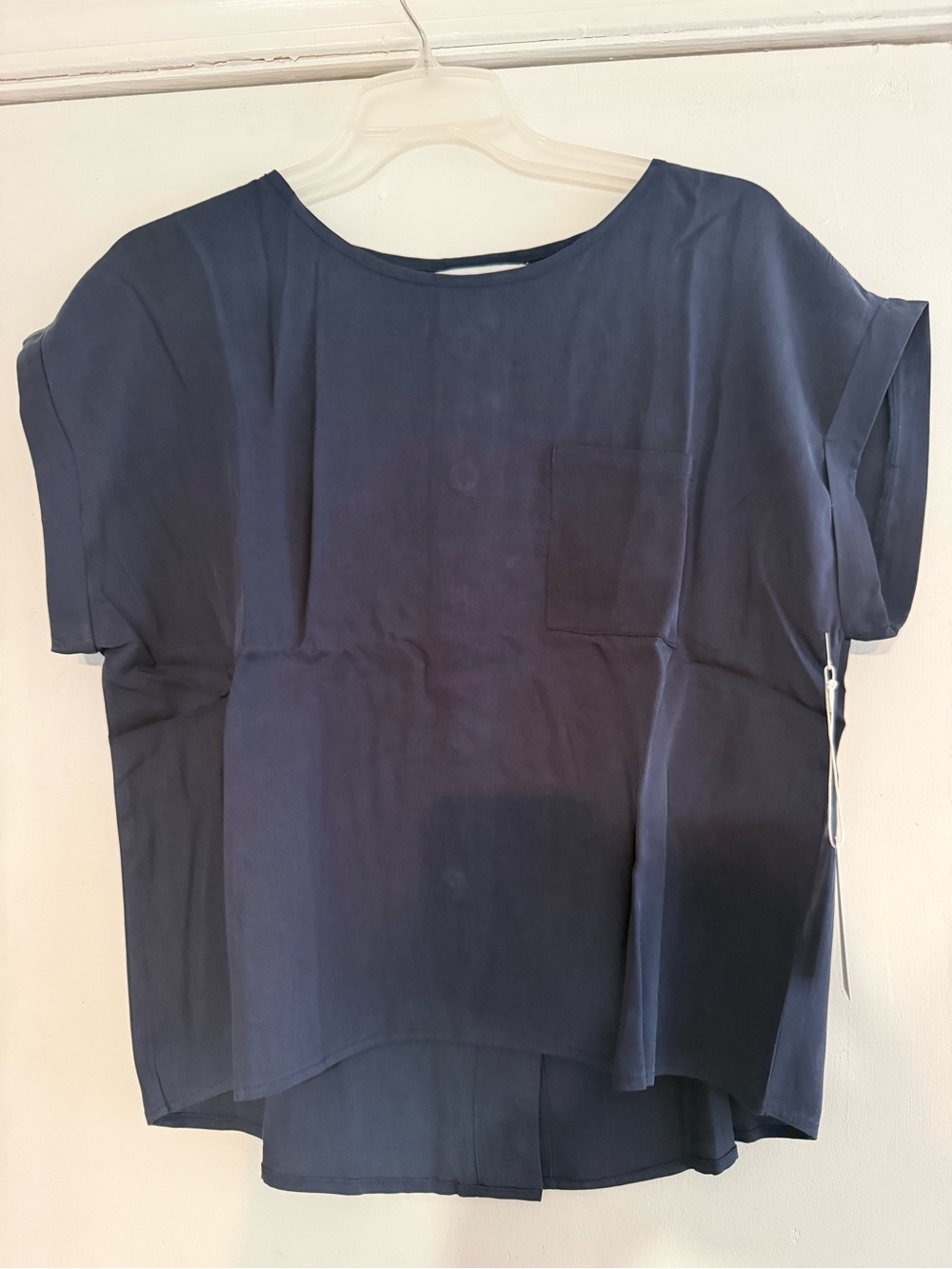 Six/Fifty navy blue blouse